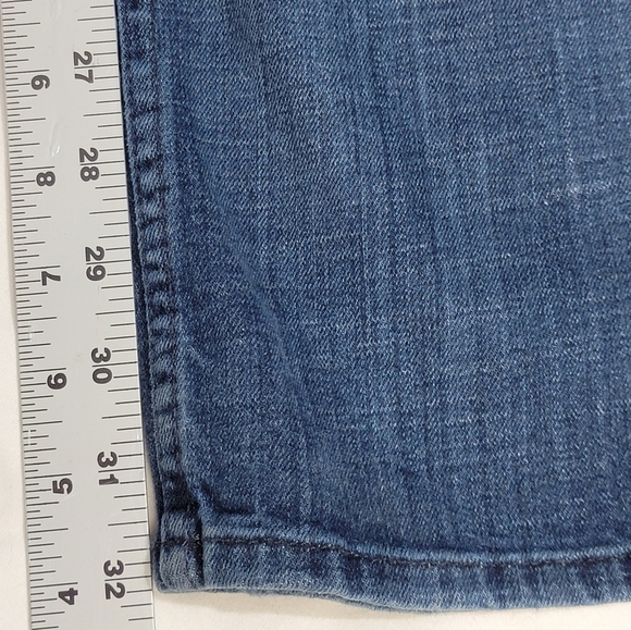 Hudson Mid-Rise Blue Skinny Jeans Flap Rear Pockets Size 29 - Picture 3 of 11